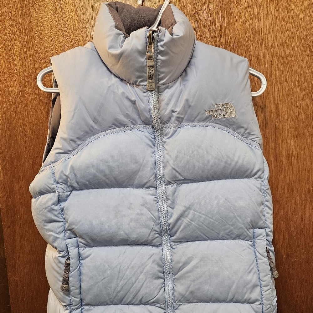 The North Face Sky Blue Puffer Vest